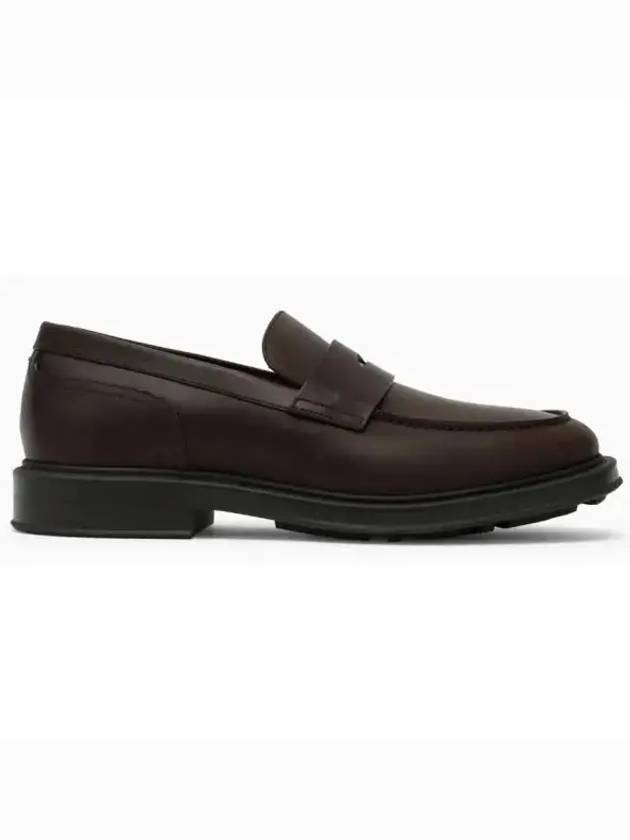 Travis Penny Leather Loafers Dark Brown - LORO PIANA - BALAAN 2