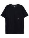 Small Logo Pocket Cotton Short Sleeve T-Shirt Black - CP COMPANY - BALAAN 11