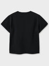 Archive Print Crop T-Shirt Black - NOIRER FOR WOMEN - BALAAN 4
