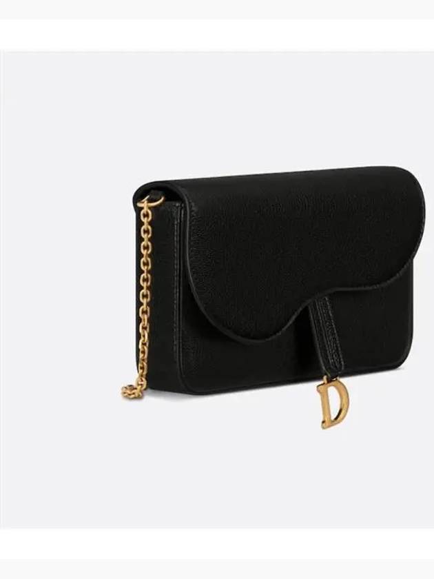 Saddle Chain Pouch Bag Black - DIOR - BALAAN 3