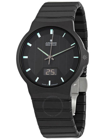 Junghans Force Analog-Digital Black Dial Mega Solar Men's Watch 018/1938.44 - JUNGHANS - BALAAN 1