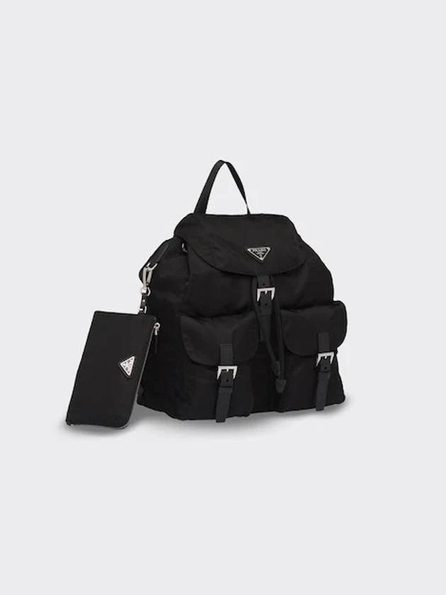 Re-Nylon Medium Backpack Black - PRADA - BALAAN 3