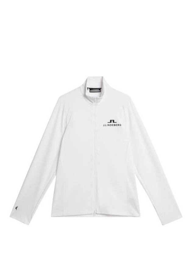 Men's Melker Mid Layer Zip-Up Jacket White - J.LINDEBERG - BALAAN 2