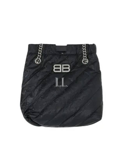 Medium Crush Quilted Tote Bag Black - BALENCIAGA - BALAAN 2