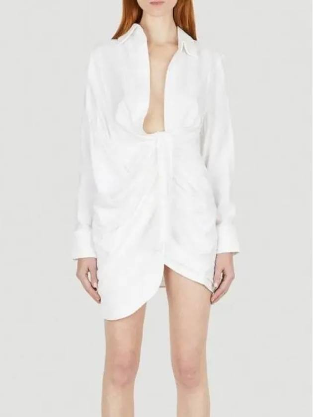 La Robe Bahia Sash Short Dress White - JACQUEMUS - BALAAN 2