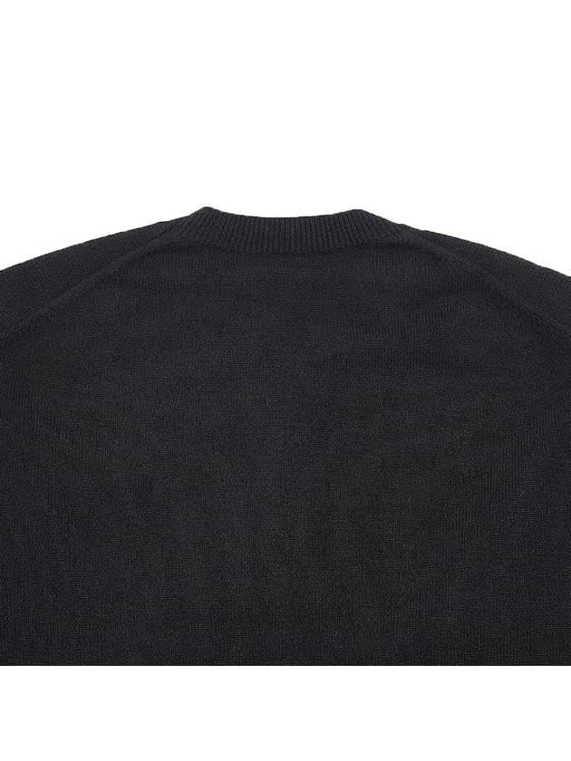 Boke Flower Merino Wool Knit Top Black - KENZO - BALAAN 8