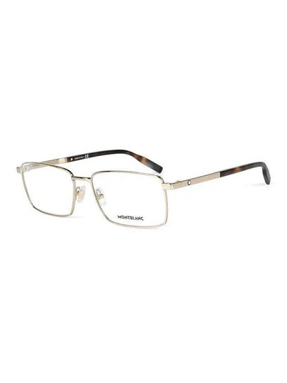 Eyewear Rectangle Metal Eyeglasses Gold - MONTBLANC - BALAAN 2