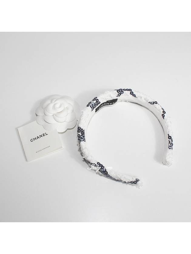 CC logo tweed sequin hairband AA8844 B10081 NM089 - CHANEL - BALAAN 3