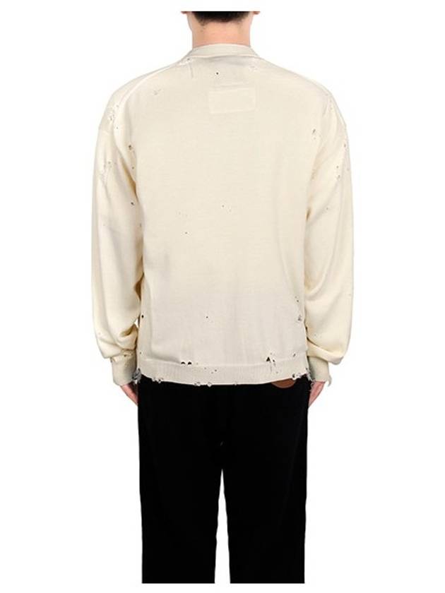 Destroyed Cardigan White - MAISON MIHARA YASUHIRO - BALAAN 4