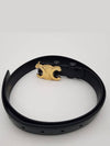 Triomphe Taurillon Medium Leather Belt Black - CELINE - BALAAN 2