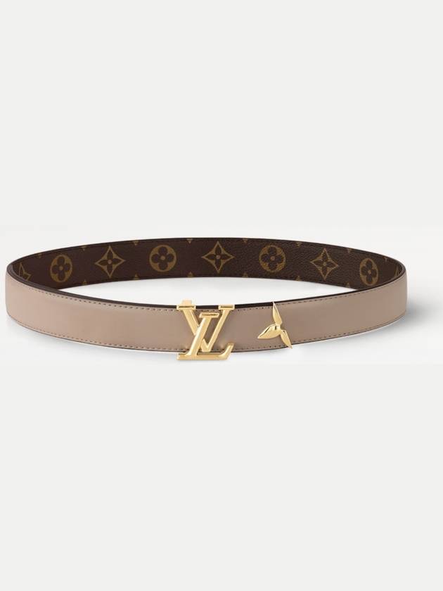 Pretty LV 30MM Reversible Leather Belt Beige Brown - LOUIS VUITTON - BALAAN 2