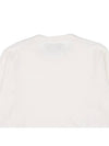 Logo Patch Knit Top White - STONE ISLAND - BALAAN 8