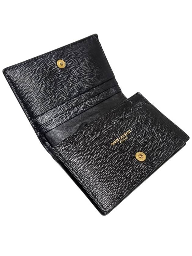 530841 Monogram Matelasse Card Half Wallet - SAINT LAURENT - BALAAN 4