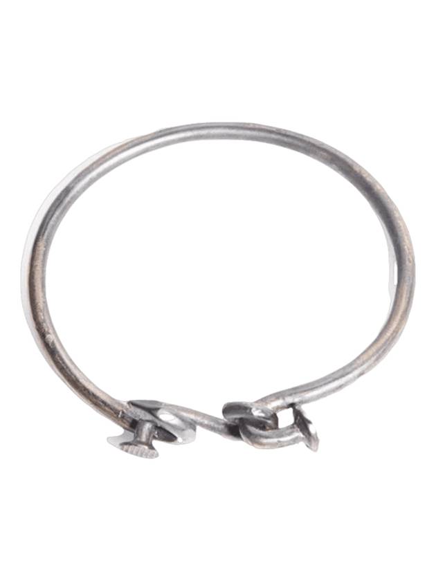 Double HeADDNail Bracelet Silver - GUIDI - BALAAN 1