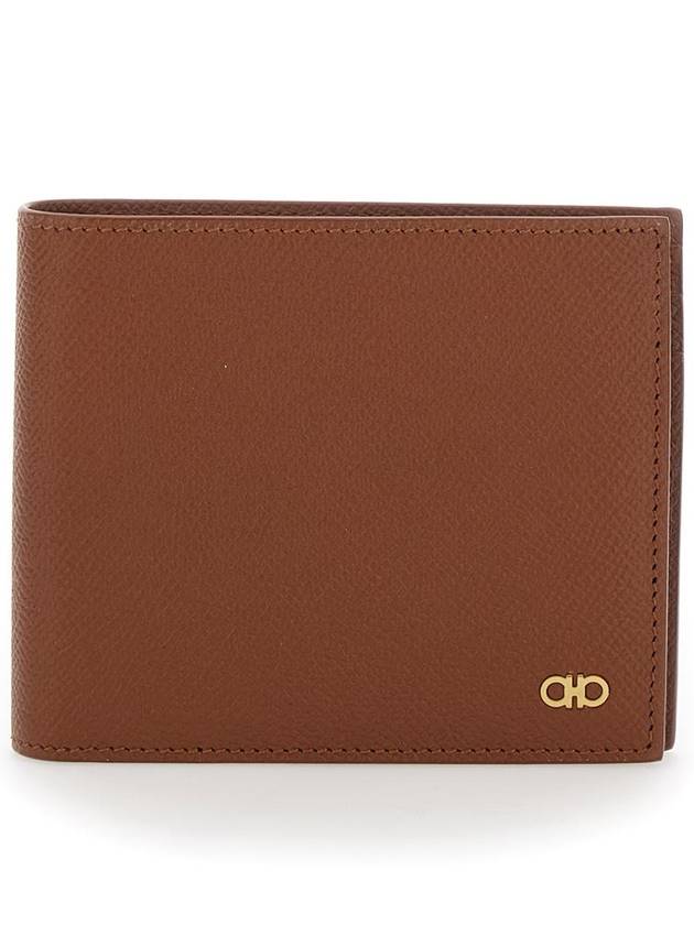 Gancini Half Wallet Brown - SALVATORE FERRAGAMO - BALAAN 2