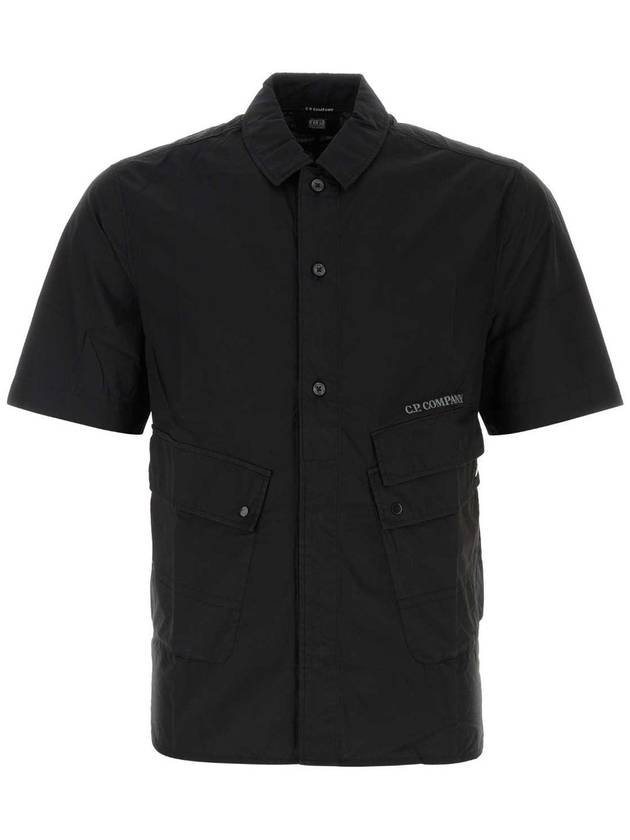 poplin pocket short sleeve shirt - CP COMPANY - BALAAN 1