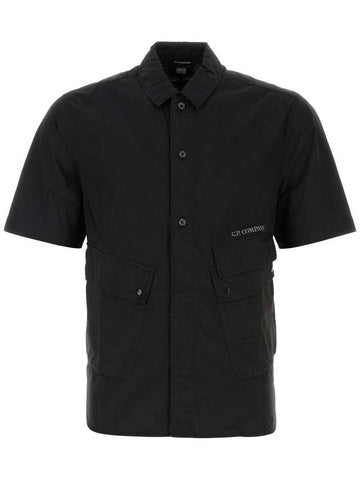 poplin pocket short sleeve shirt - CP COMPANY - BALAAN 1