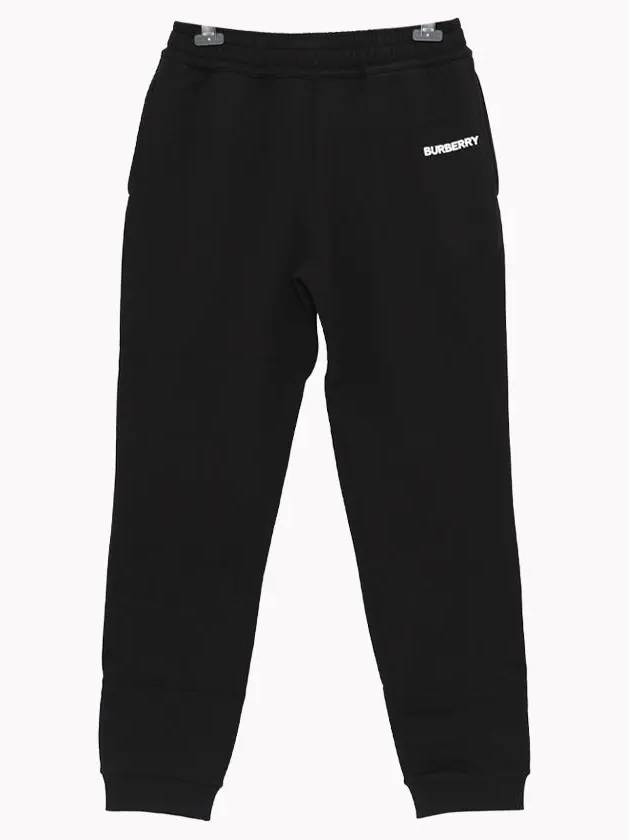 side logo baggy pants black - BURBERRY - BALAAN.