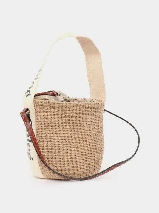 small woody logo bucket bag beige - CHLOE - BALAAN 2