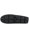 Triangle Logo Leather Driving Shoes Black - PRADA - BALAAN 10