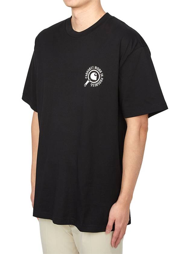 Inspector Short Sleeve T-Shirt Black - CARHARTT WIP - BALAAN 4