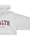 Healthy Ivy Hooded Sweatshirt HEALTH IVY HOODIE HEATHER GRAY MERLOT - SPORTY & RICH - BALAAN 4