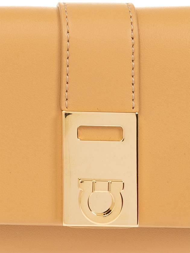 FERRAGAMO Leather Belt, Women's, Beige - SALVATORE FERRAGAMO - BALAAN 5