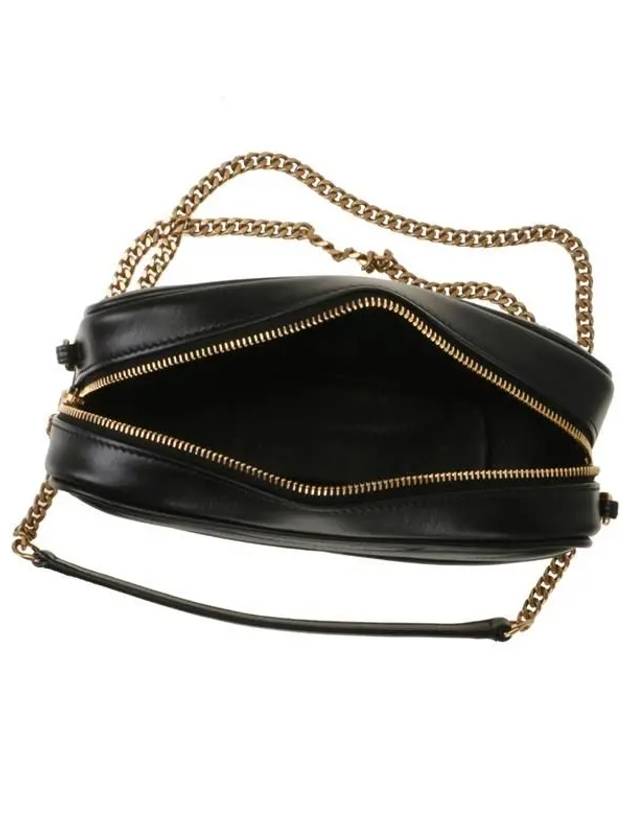 Lou Small Leather Cross Bag Black - SAINT LAURENT - BALAAN 5