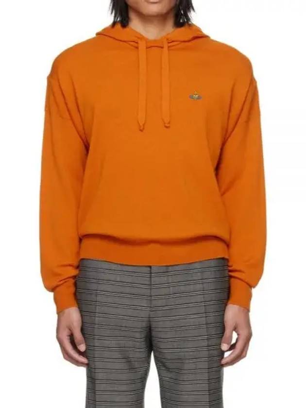 Embroidered Logo Virgin Wool Hoodie Orange - VIVIENNE WESTWOOD - BALAAN 2