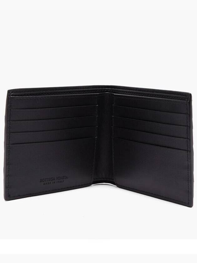 Intrecciato Leather Half Wallet Black - BOTTEGA VENETA - BALAAN 5