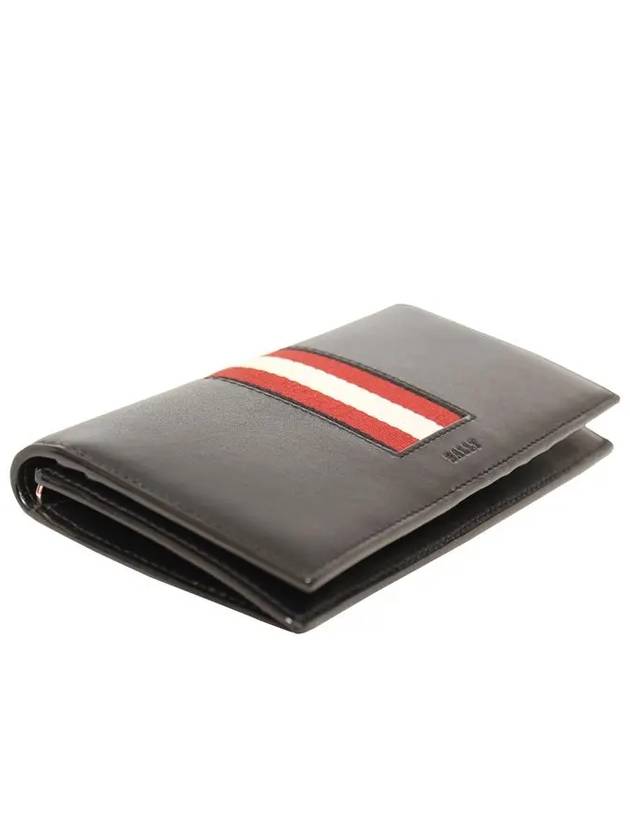 Baliro Leather Continental Long Wallet Black - BALLY - BALAAN 4