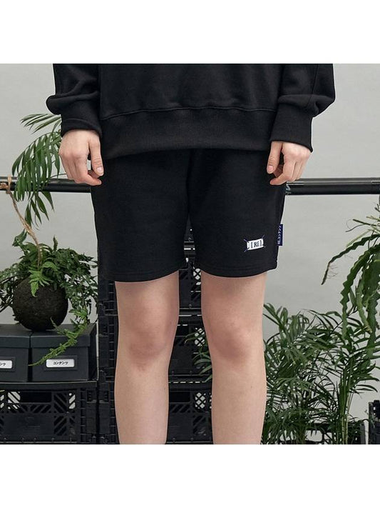 blue weave label shorts black - REPLAYCONTAINER - BALAAN 1