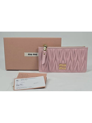 Matelasse card wallet - MIU MIU - BALAAN 1