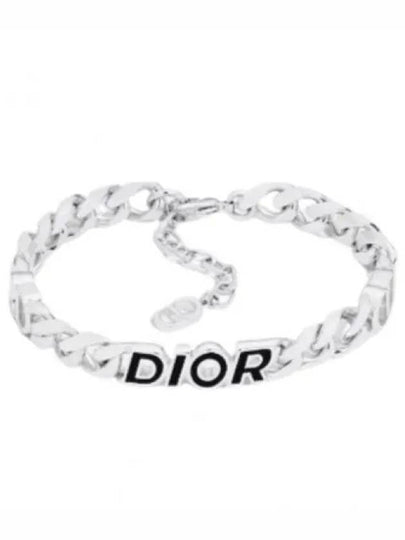 Italic Chain Link Bracelet Silver - DIOR - BALAAN 2