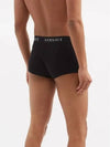 3 Pack Set Logo Jacquard Banded Cotton Briefs Underwear Black - VERSACE - BALAAN 3