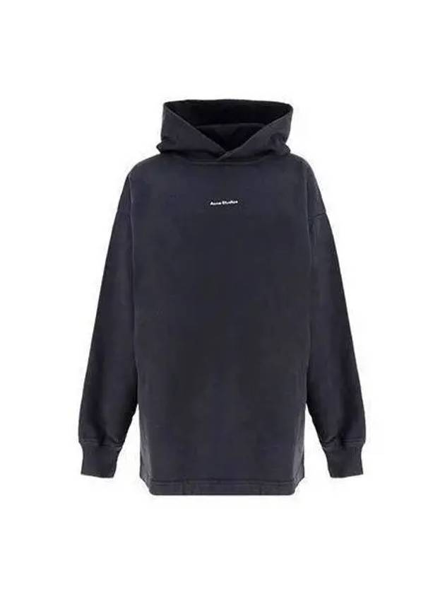 Women s Small Logo Printing Hooded Long Sleeve Black AI0083 - ACNE STUDIOS - BALAAN 1