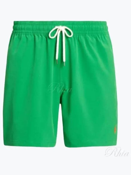 Logo Drawstring Swim Shorts Green - POLO RALPH LAUREN - BALAAN 2