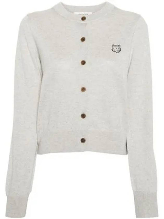 MW00508KT1036 Bold Fox Head Patch Regular Cardigan 1032592 - MAISON KITSUNE - BALAAN 1