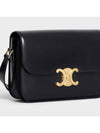 Classique Triomphe Shiny Calfskin Shoulder Bag Black - CELINE - BALAAN 4