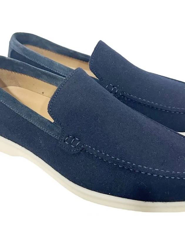 Men's Summer Walk Loafers Navy Blue - LORO PIANA - BALAAN 5