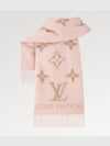 Reykjavik Monogram Cashmere Scarf Beige Rose - LOUIS VUITTON - BALAAN 3