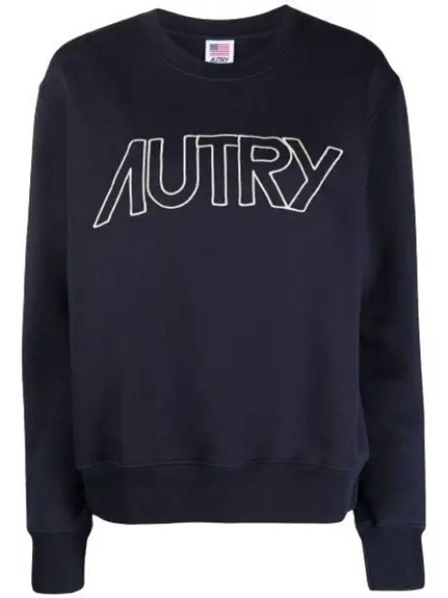 Women s brushed sweatshirt SWIW 408B BLUE - AUTRY - BALAAN 1