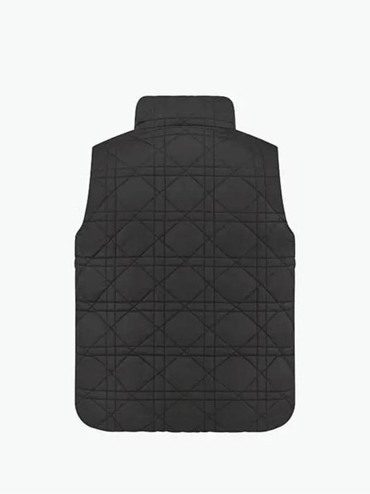 ALPS Black Cannage Puffer Vest 417C32A2827X9000 - DIOR - BALAAN 2
