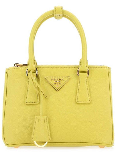 Galleria Saffiano Mini Bag Yellow - PRADA - BALAAN 2