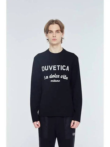 Poseidone black men s knit - DUVETICA - BALAAN 1