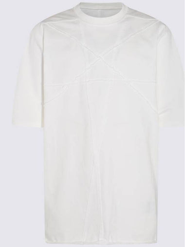 Rick Owens Drkshdw White Cotton T-Shirt - RICK OWENS - BALAAN 1