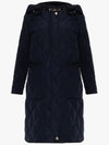 Women's Detachable Hooded Diamond Quilted Long Padding Coral Navy - BURBERRY - BALAAN 6