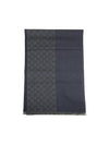 GG Microssima Two-Tone Wool Muffler Navy - GUCCI - BALAAN 1