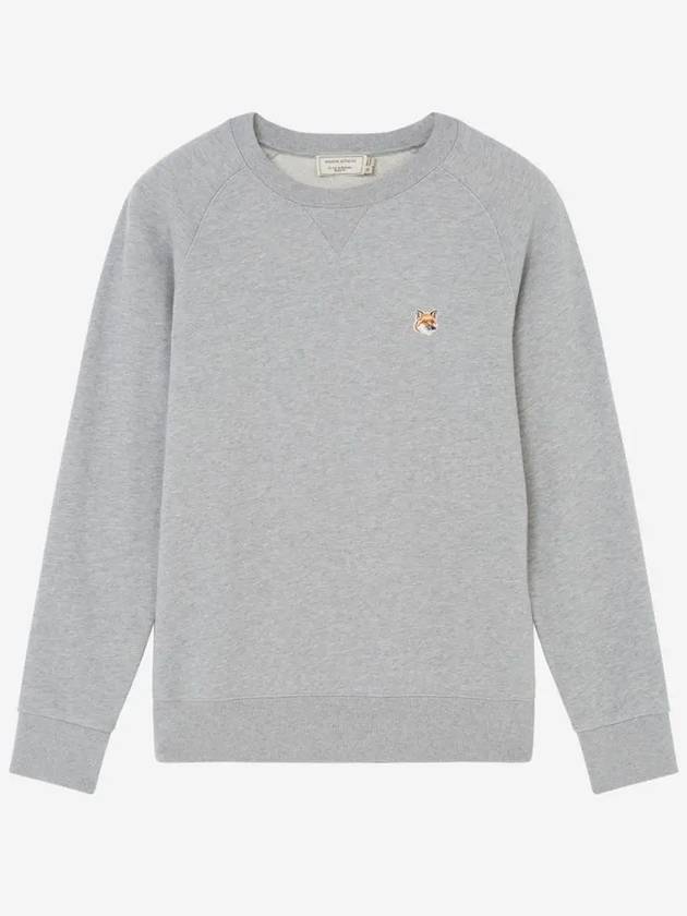 Fox Head Patch Classic Sweatshirt Grey Melange - MAISON KITSUNE - BALAAN 2