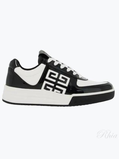 G4 Patent Leather Low Top Sneakers Black White - GIVENCHY - BALAAN 2